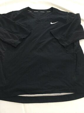 Nike Baseball Hot Jacket Men’s Large 3/4 Sleeve Black 897383